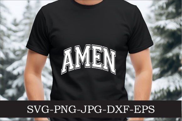 Amen Varsity Letters Svg Png Graphics and Crafts Review