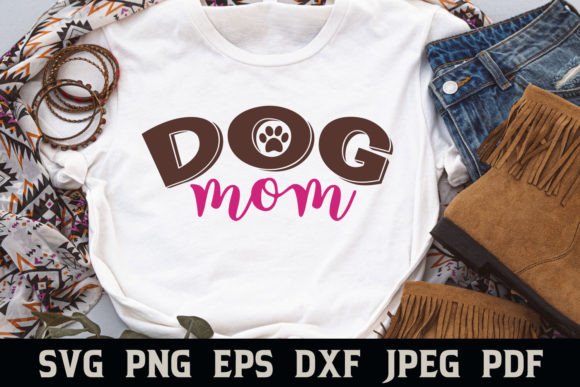 Dog Mom with Paw Print Graphics and Crafts Review